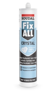 Клей-герметик Соудал Фикс Алл Кристал прозрачный 290 мл 119130
