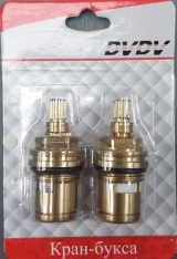 Кран-букса 1/2 керамич гр. 20 шлицов, под крест 180*  (D51-5) ПАРА*