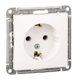 Розетка СУ под рамку С/З белая W59f Systeme Electric