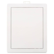 Люк-дверца ревизионный пластиковый нажимной 318х318 мм с фланцем 296х296 мм, 3030ЛП