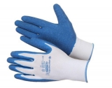 Перчатки нейлоновые с рифленым латексным покрытием
