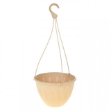 Горшок подвесной Алиция 3л 220мм Белая глина с подвесом, поддоном (уп.25)