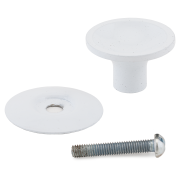 Ручка-кнопка мебельная  РКК-05 (белый)