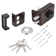 Замок накладной СТАНДАРТ 3Н1-3-1С (цв. медь)