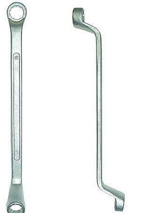 Ключ гаечный двухсторонний накидной Cr-v матовая полировка 14х15мм (Hardax)