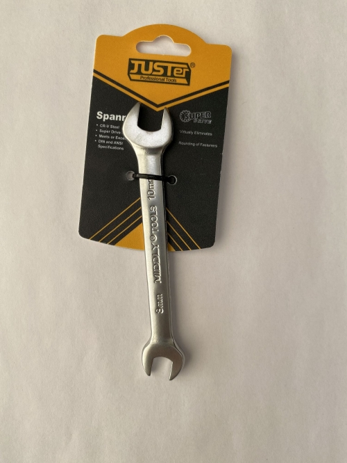 Ключ гаечный рожковый Cr-v матовая полировка 8х10мм