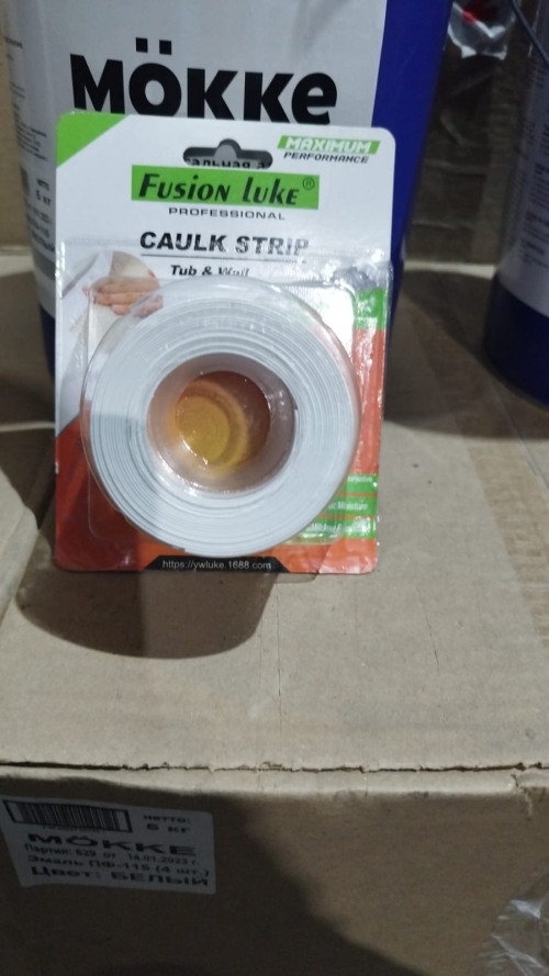 Лента-бордюр для раковин и ванн белая 30мм х 30мм х 3м