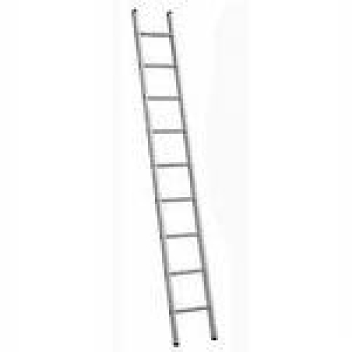 Лестница односекционная алюминиевая 10 ступеней