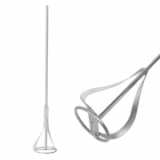 Миксер для красок и штукатурных смесей тип "В" 80х400мм, хвостовик шестигранный *М*