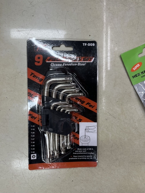 Набор ключей имбусовых 6 граней/HEX 9 предметов