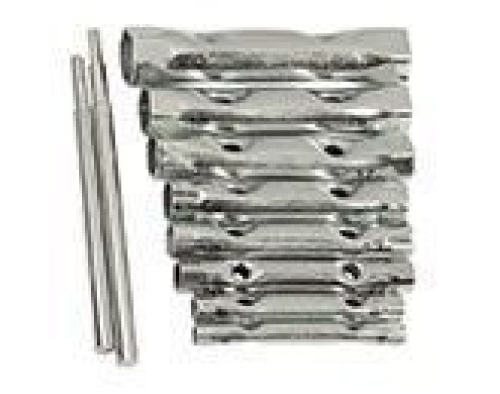 Набор ключей-трубок торцевых 6х22 мм, 2 воротка, сталь, 10 предметов