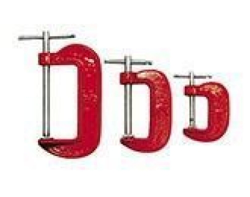 Набор струбцин G-образных 3 предмета: 25, 50, 75 мм