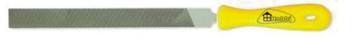 Напильник плоский, тупоносый, пластмассовая рукоятка, 150мм, №1