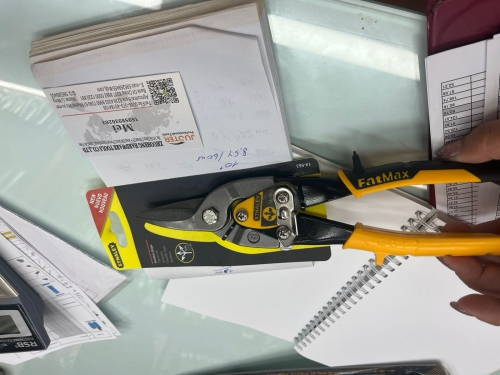 Ножницы по металлу 250мм пряморежущие для тонкого металла двухкомпонентные ручки