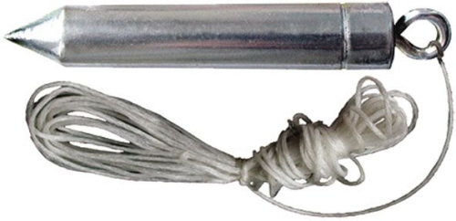 Отвес малярный цилиндрический 100г длина шнура 5м