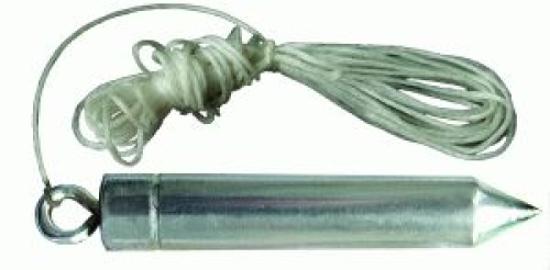 Отвес малярный цилиндрический 100г длина шнура 5м