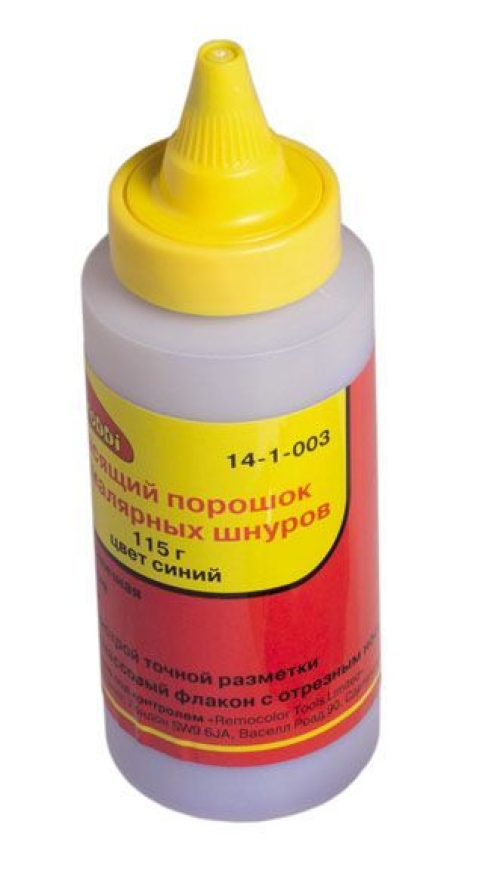 Порошок красящий для малярных шнуров красный 115г