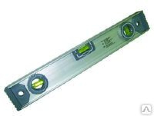 Уровень алюминиевый скелетный корпус 3 ампулы магнит 40см*