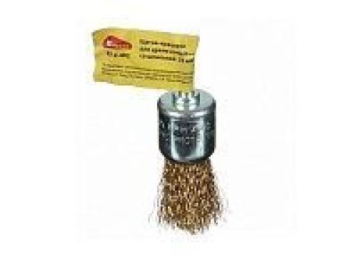 Щетка-крацовка для дрели концевая со шпилькой 25мм