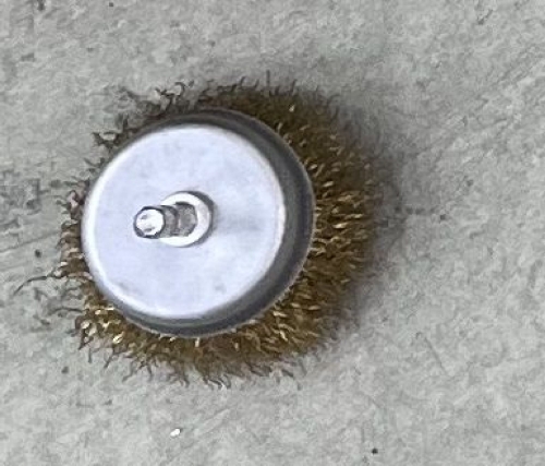 Щетка-крацовка для дрели со шпилькой "чашка" 65мм