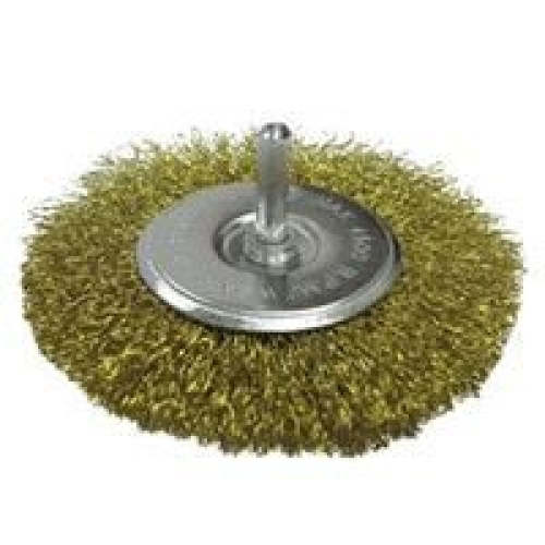 Щетка-крацовка для дрели со шпилькой дисковая 50мм