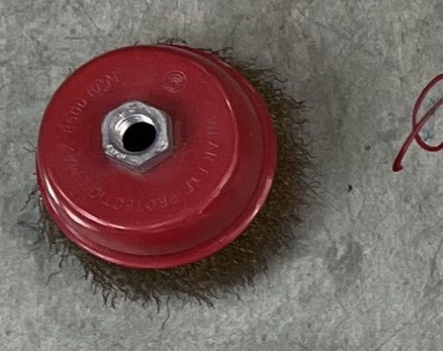 Щетка-крацовка для УШМ "чашка" волнистая проволока 65мм присоединительная гайка М14