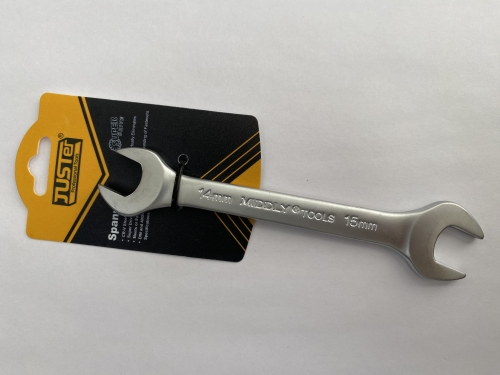 Ключ гаечный рожковый Cr-v матовая полировка 14х15мм