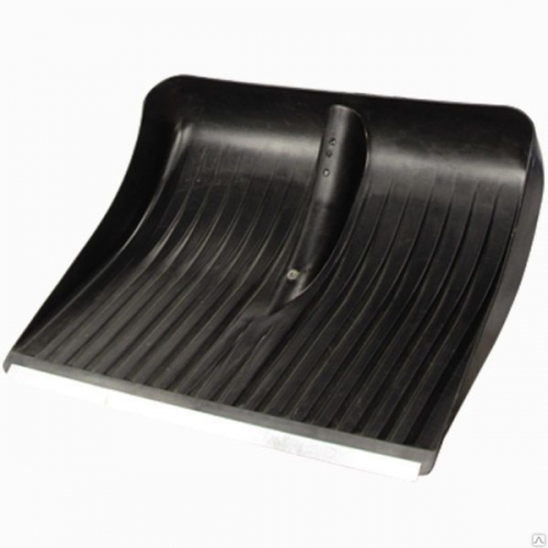 Лопата снеговая "Богатырь" 500х380 мм с накладкой