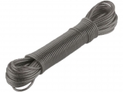 Шнур металлический сердечник в ПВХ оплётке 2,5 мм, серый (20м)