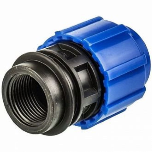 Муфта 25ммх1" внутренняя резьба, компрессионная, для ПЭ труб,
