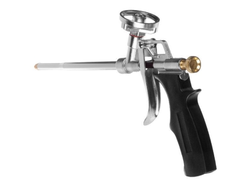 Пистолет для монтажной пены пластиковые корпус, рукоятка и регул. винт, шток 19см,