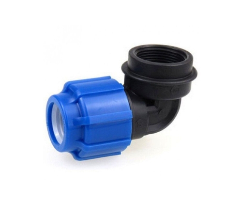 Угольник (отвод) 25ммх3/4" внутренняя резьба, компрессионный, для ПЭ труб,