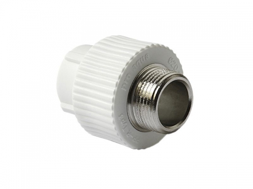 Муфта PP-R переходная наружная резьба 25 мм x1/2"