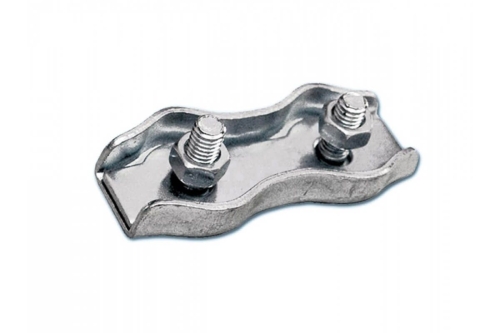 Соединитель троса двойной, цинк 5мм duplex*