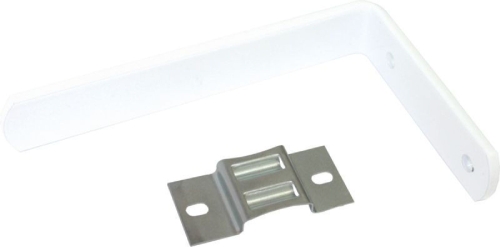 Держатель настенный для гардин 180 мм с креплением (белый) (уп. 4 шт)**