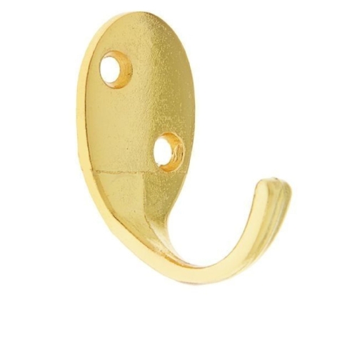 Крючок мебельный 1-рожковый KL-55 (золото матов)
