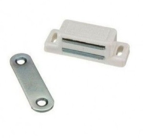 Магнитная Защелка мебельная 40х10 (белый)