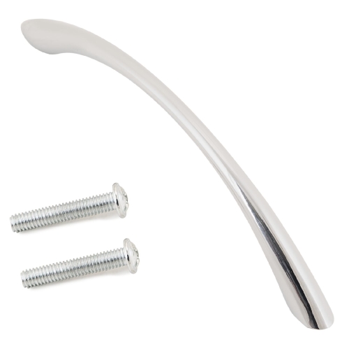 Ручка-скоба мебельная мет 96 дуга (хром)