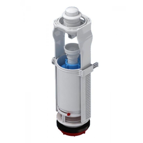 Арматура нижняя подводка б/клапана, кнопка белая WC7030