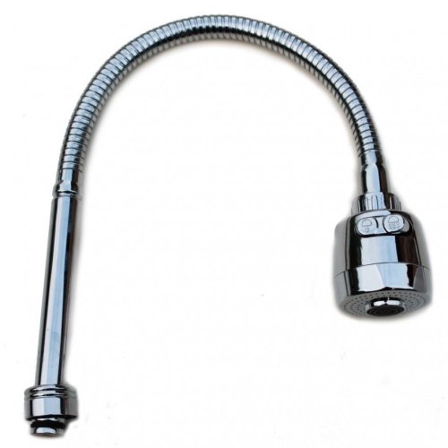 Излив для кухни гофрированный, гибкий 2-х режимный на европодвесе