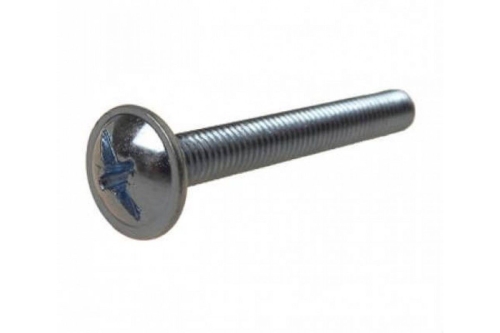 Винт мебельный шлиц М6х55 желтый цинк уп 4 шт.*