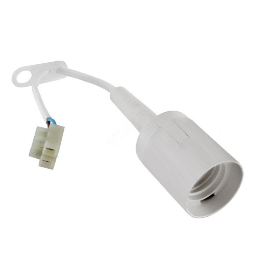 Патрон E27 термопластик подвесной клеммная колодка ЗВИ белый 4А 250В