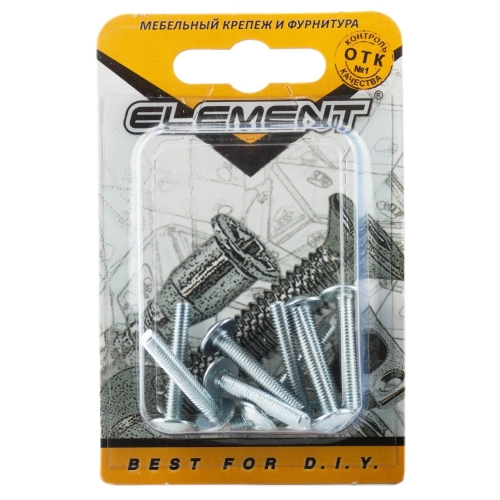 Винт для крепления ручки М4x40мм (белый цинк 8 шт)