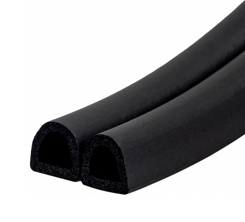 Уплотнитель самоклеящийся D 9*8мм 6м (черный)