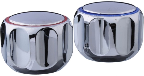 Маховики пластиковые хром, 20 шлицов, ЭРИКА, набор 2 шт.*