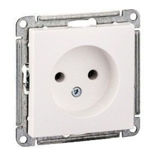 Розетка СУ под рамку Б/З белая W59f Systeme Electric
