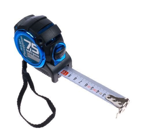 Рулетка "RemoStar", обрезиненный корпус, усиленная лента, автостоп, 7,5мх25мм,