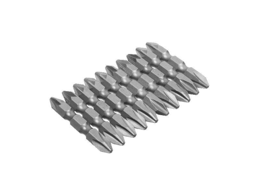 Биты двухсторонние, сталь S2, 1/4" Ph2-Pz2х45мм, 10шт