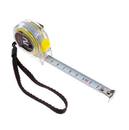 Рулетка Т3, прозрачный корпус из ABS-пластика, трехслойное покрытие ленты, 2мх13мм,