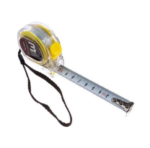 Рулетка Т3, прозрачный корпус из ABS-пластика, трехслойное покрытие ленты, 3мх16мм,